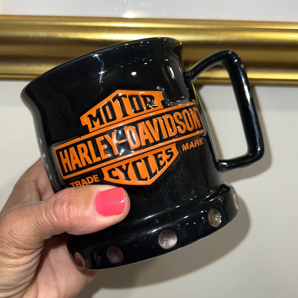 Harley Davidson Stud Mug 🏎️🫒